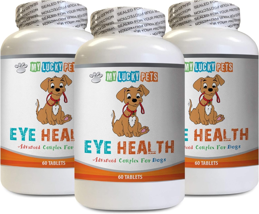 Hondenimmune Boost - Hondenoog Gezondheid - Geavanceerde Formule - Voordelen Visie - Immune Ondersteuning - Vitamine d voor honden - 3 Flessen (180 Treats)