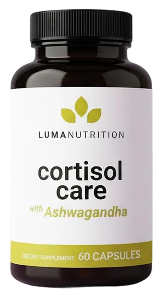 Luma Nutrition Cortisol Reducer en Manager - Ashwagandha + L-Theanine - Cortisol Supplementen voor vrouwen en mannen - Stress Verlichting, Rustige Slaap, Detox, Lager en Controle - 60 Capsules