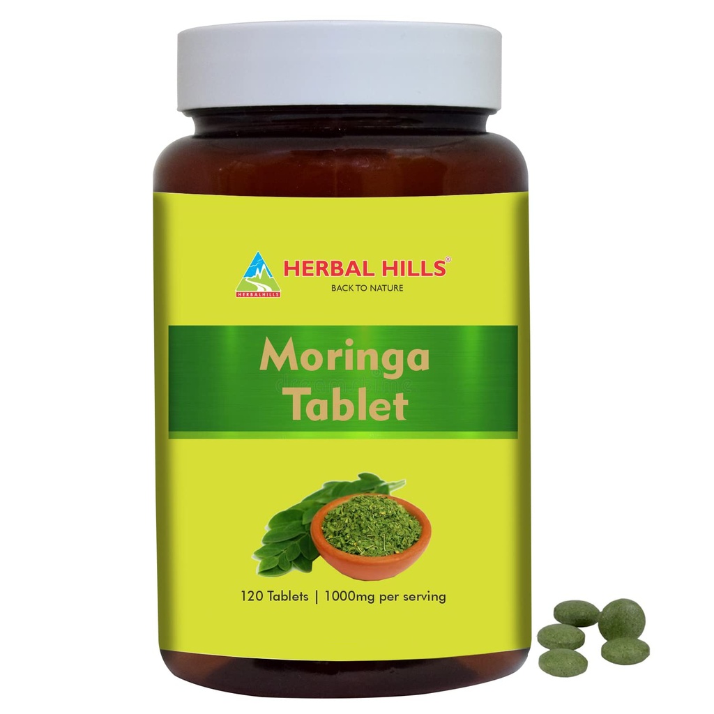 HERBAL HILLS Moringa Tabletten 120 Tel (1000 mg)