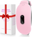 Verwarmingskussens, Glyduny Periode Kramp Massager Draagbare Cordless Verwarmingskussen met 6 warmteniveaus en 6 massagemodi voor rugpijn verlichting Menstrueel verwarmingskussen (Roze)