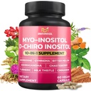 BMVINVOL Inositol Supplement - Myo-Inositol en D-Chiro Inositol Ideaal 40:1 Ratio - Plus Berberine, Kaneel, Ashwagandha + 5 Meer - 60 Capsules