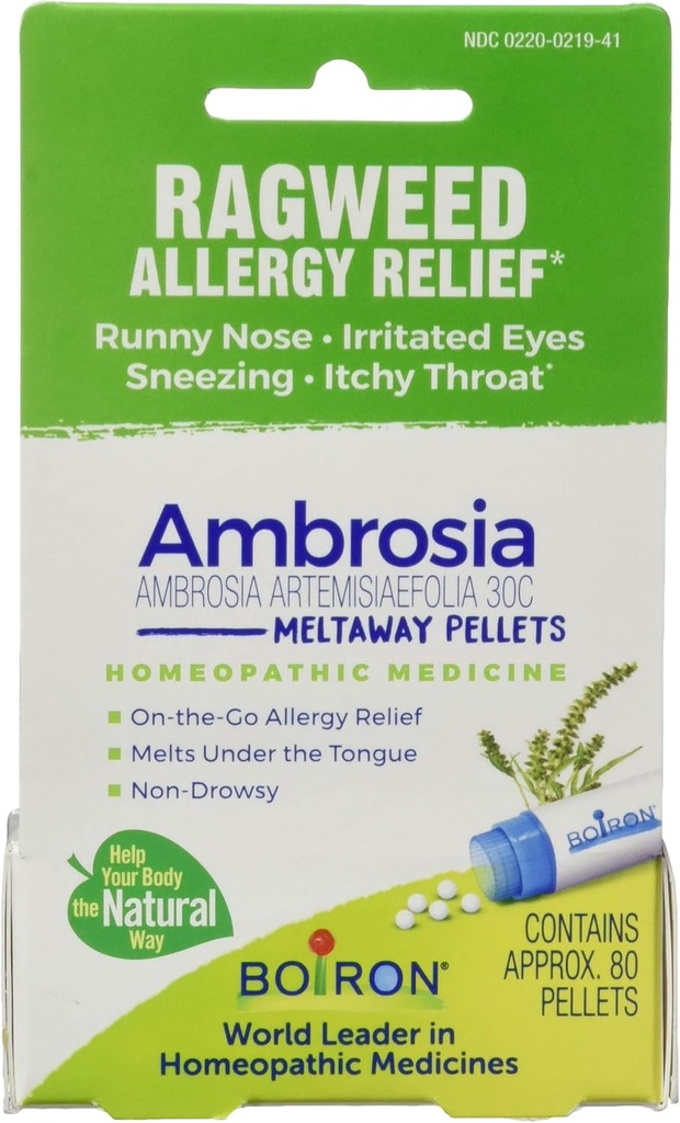 BOIRON Ambrosia 30C Ragweed Allergie Relief, 80 CT