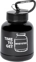 ONMYWHEY Dubbele scoop (180cc) Proteïne en supplement Keychain Funnel, tijd om te krijgen Wheysted