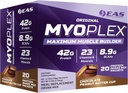 EAS Original Myoplex Maximum Muscle Builder, substitut de repas mélange de protéines de qualité mélange de protéines de 42g de protéines, 20 packet individuel (coupe de beurre d'arachide chocolatée)