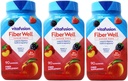 VitaFusion, Fiber Well Gummies, Fiber Supplement, diverse smaken - 90 gummies, Verpakking van 3