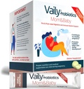 Vaily Mom & Baby Probiotica - Post & Prenatale Vitaminen Probiotica Powder for Women - Versterkt het immuunsysteem & Digestieve Gezondheid, Gezonde Baby Huid - Prenatale Essentials, Gemakkelijke Digestie - 30 Sticks