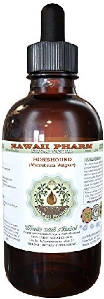 Horehound Alcoholvrije Liquid Extract, Biologische Horehound (Marrubium vulgare) Gedroogde Kruiden Glycerite 2 oz