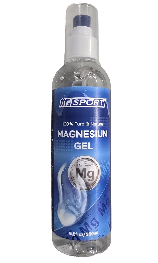 Magnesium Gel + Pump 1.050 Presses 50mg MgCl ea. voor Leg Cramps. Conserveermiddelen Gratis, hoge absorptie, Minder Sting dan Magnesium Olie Spray, Gel Pump voor nauwkeurige toepassing
