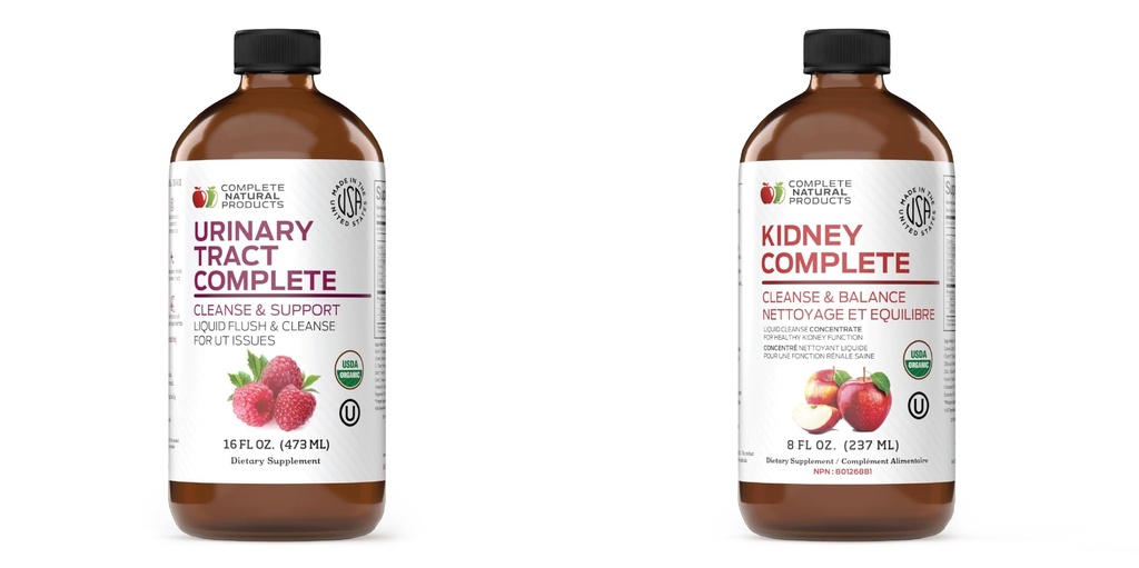 Complete Natuurlijke Urine Tract Complete 8oz & Nier Complete 8oz Bundle