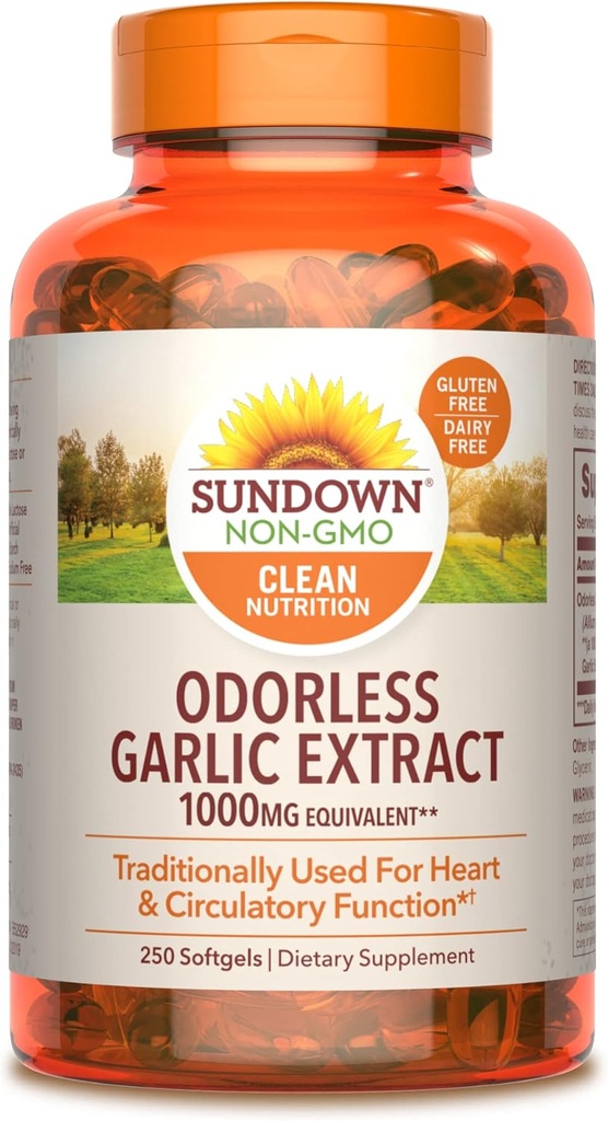 Sundown Knoflook supplement, 250 Softgels