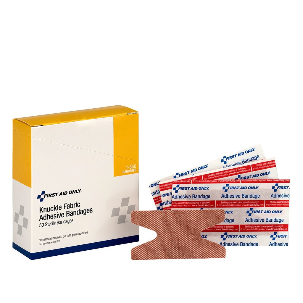 Premiers soins seulement 1-850 pansements de mandrin, bandes adhésives de tissus lourds, 50 comptages