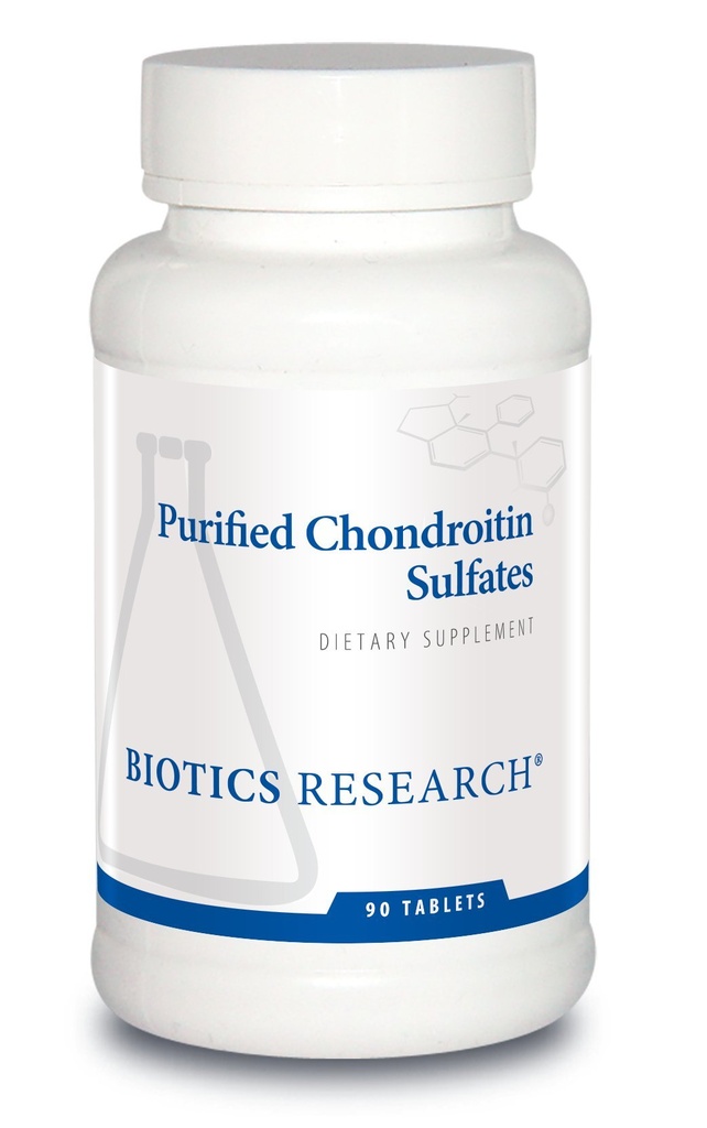 Recherche en biotique Sulfates de chondritine purifiés soutient les processus de réponse saine, le soutien articulaire Ultra Flex, les genoux en santé, la flexibilité, la motilité, le confort, 90 comprimés