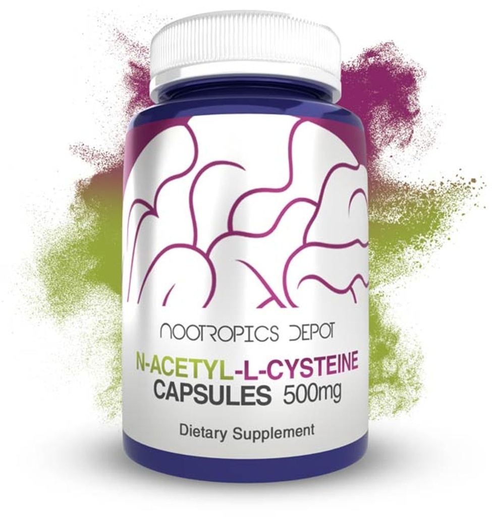 Nootropics Depot N-Acetyl L-Cysteine Capsules 500mg 