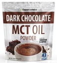 Opportuniteas MCT Oliepoeder, Keto Creamer voor koffie, Dranken&Smoothies, Low Carb Keto vriendelijk, Boost Energie&Mental Focus, Supplement voor Ketogene Diet, Glutenvrij&Non-GMO, Donkere Chocolade 6 oz