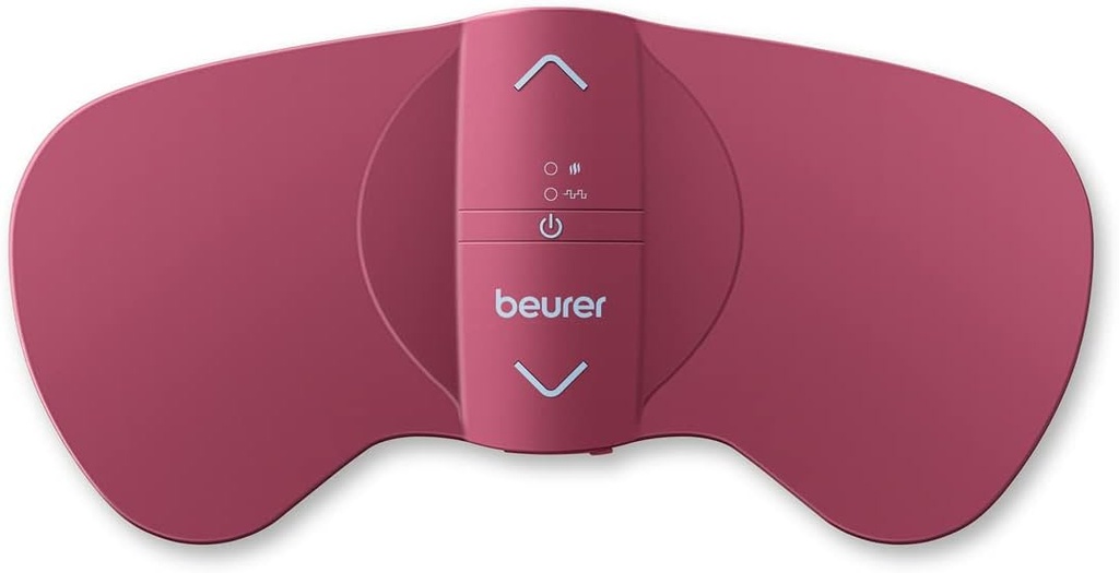 Beurer EM50 TENS Unit and Heating Pad - Draagbare periode Krampen pijnverlichting, oplaadbaar, Auto Shut-Off, 15 TENS niveaus, snelle verwarming, voor Drug-vrije Menstrual of Lagere Rugpijn verlichting