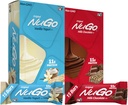 NuGo Original Variety, Vanille Yogurt 15 bars & Chocolate 15 bars, 11g proteïne, Glutenvrij, 30 telling