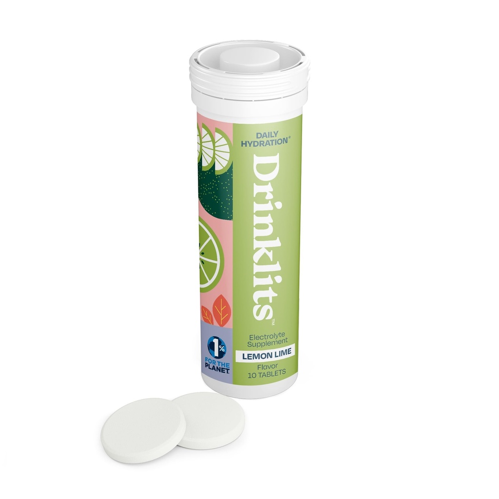 Drinklits Citroen Lime Electrolyte tabletten voor hydratatie 