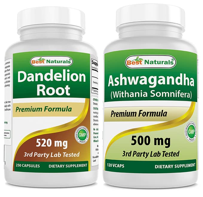 Best Naturals Paardenbloemwortel 520 mg & Ashwagandha Extract 500 Mg