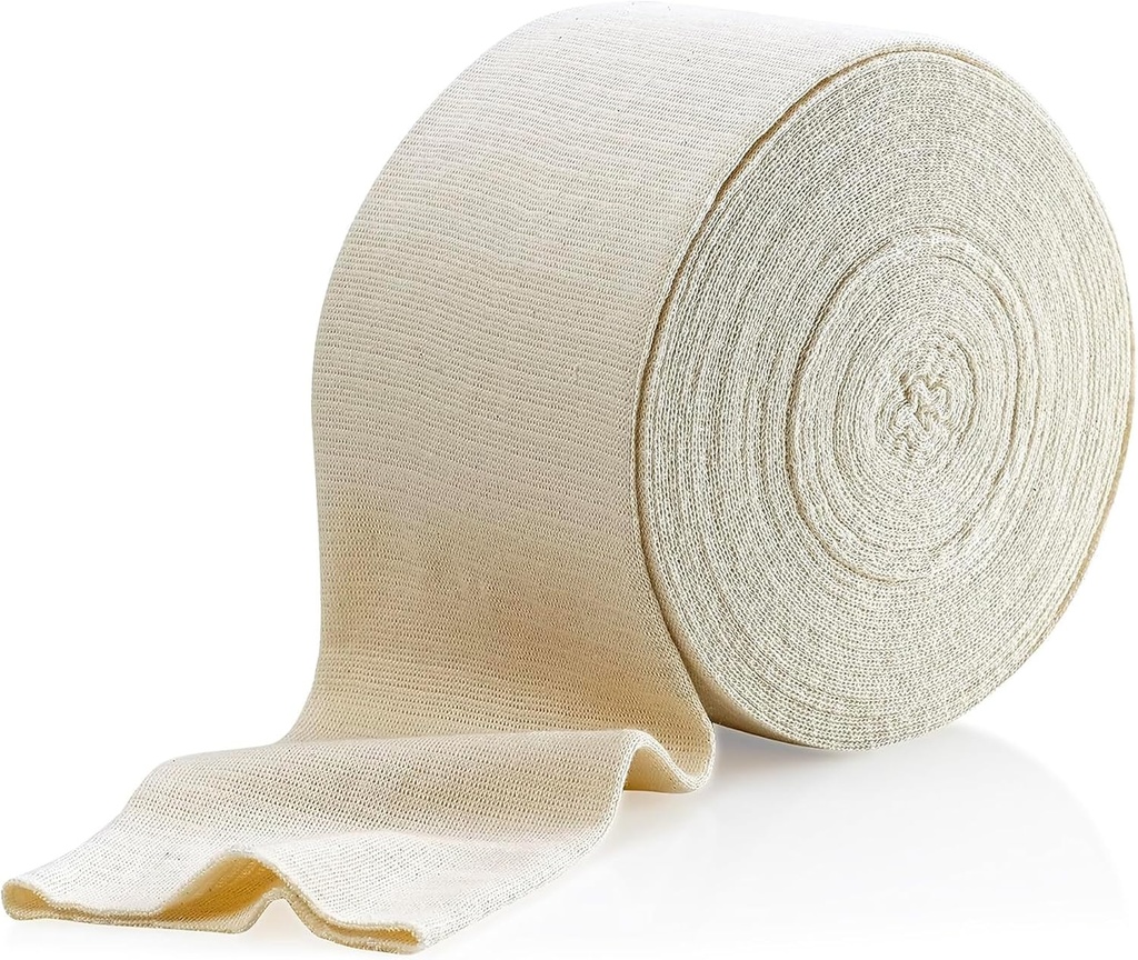 Elastische Tubular Support Bandage Maat B, 10M Box - Natural Color (2.5" X 33 voet) voor grote knie ondersteuning Bandage -Medium Thig, Cotton Spandex