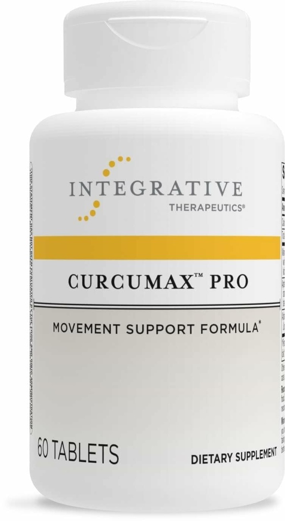 Integrative Therapeutics Curcumax Pro - Healthy Movement Supplement for Men & Women - Supports Occasional Discomfort geassocieerd met Overuse* - Dairy-Free & Vegan - 60 Tablets (30 Servings)