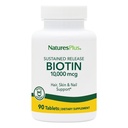 NaturesPlus Biotine, Aanhoudende Release - 90 tabletten - Vegetarisch, Glutenvrij - 90 porties