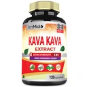 Kava Kava Supplement Extract Capsules, 4 maanden Levering met Ginkgo, Ashwagandha, Valeriaan- Ontspanning Ondersteunt supplement- 120 Vegan Capsules