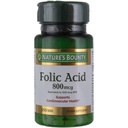 Nature's Bounty Folic Acid Supplément, soutient la santé cardiovasculaire, 800mcg, Multi, No Flavour,750 Compte, Pack de 3