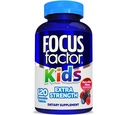 Focus Factor Kids Extra Strength Daily Chewable for Brain Health Support, 120 Compte – Vitamines - Formule qualité – Suppléments sans gluten et sans lait pour enfants – Pas d'édulcorant artificiel