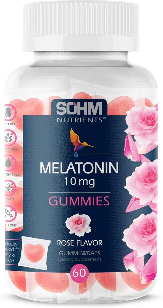 Melatonine Gummies 10 mg -Enhance Sleep Quality-Sleep Support Gummies Vegetarian