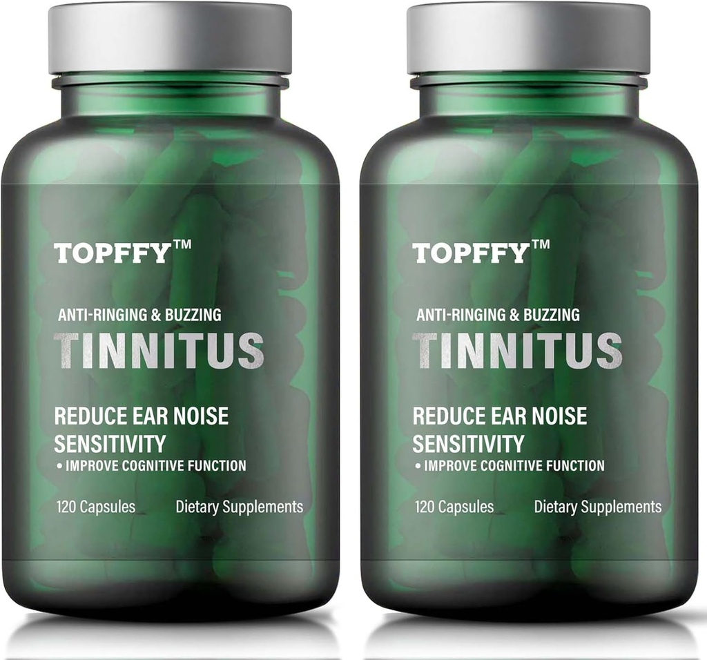 Tinnitus Relief for Ringing Ears, 1200MG Tinnitus Relief Supplement, for Hearing Loss and Oor Ringing & Tinnitus Relief,240 Softgels(2pack)