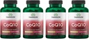 Swanson CoQ10 Cardiovasculair Hersenen Energie en Hartgezondheid Antioxidant Support Supplement 200 mg 90 Capsules (4 verpakkingen)