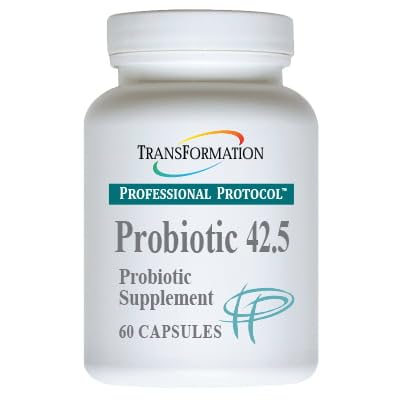 TRANSFORMATION DU GÉNÉSIS DE LA BONNE SANTE Probiotique 42.5 Supplément pour l'équilibre intestinal sain soutient, élimination et fonction immunitaire encourageant une digestion plus complète, 60 capsules