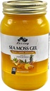 Lizzey 100% bio, gel de mousse de mer aromatisé ananas avec curcuma et gingembre pour la santé immunitaire et le soutien digestif, pour les hommes et les femmes, tout complément super-alimentaire naturel