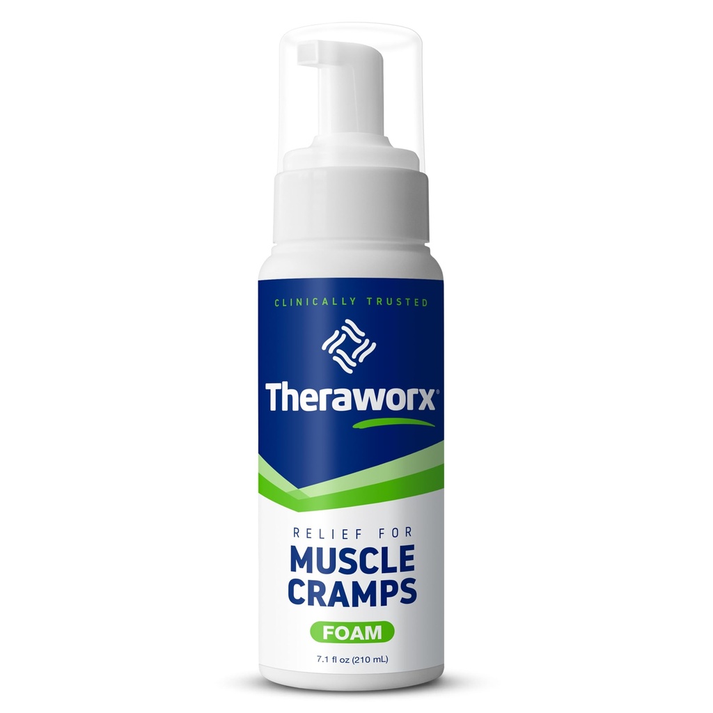 Theraraworx Relief for Muscle Crams Mousse Spasme musculaire à action rapide, douleur aux jambes avec sulfate de magnésium - 7,1 oz - 1 comte