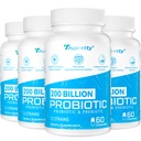 200 miljard Cfus 12 Strains Probiotic, met 3 biologische prebiotica, Probiotica voor vrouwen Mannen, Dagelijkse Supplement voor Immune, Gut, Digestieve Gezondheid, Plank Stable, Niet GGO, 240 Caps (240-Days Supply)