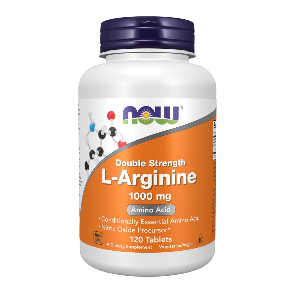 Now Foods Double Strength L Arginine 1000 Mg Tablets - 120 Count
