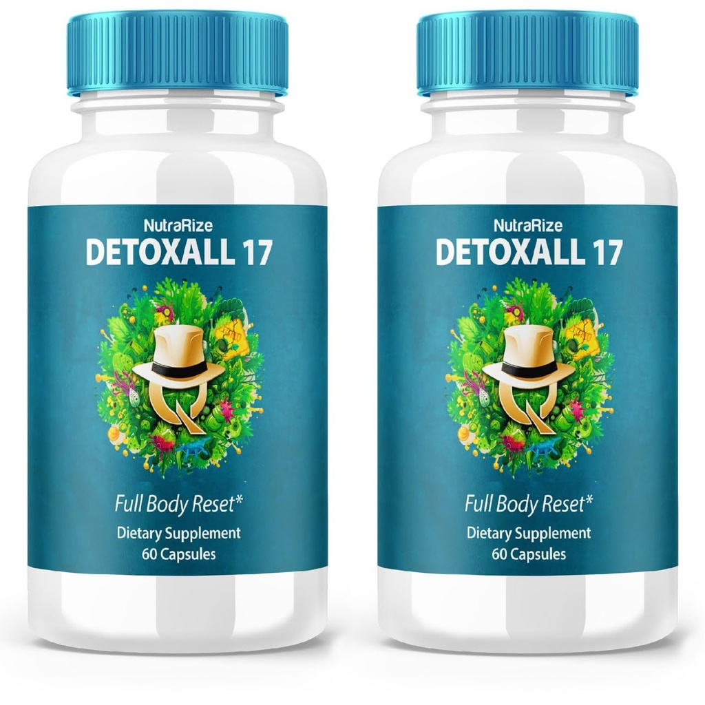 (2 Pack) DetoxAll 17, DetoxAll 17 Full Body Reset, DetoxAll17 Dietary Supplement pour la santé et le bien-être en général, la force maximale des pilules tout-naturel pour stimuler l'énergie, Detox All 17 Review (120 Capsules)