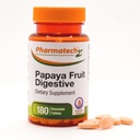 Papaya Fruit Digestief, Verbeter de spijsvertering, smakelijke smaak, Enzyme Supplement, voor opgeblazen en constipatie, Gas Relief, 180 Kauwtabletten