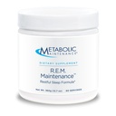 Maintenance métabolique Poudre d'entretien R.E.M. - Supplément de soutien à la relaxation naturelle avec Magnésium, Mélatonine, 5-HTP + Potassium - Supplément à boisson facile, sans remplissage (366g / 60 portions)