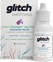 Glitch UltraSight Eye Drops for Dry Eyes 15ml - 4 in 1 Advanced Relief Dry Eye Drops - All Day Comfort with Hydration, Brightening, Cooling - Effectively Sooths Irritation & Dryness - 0,5 Fl Oz