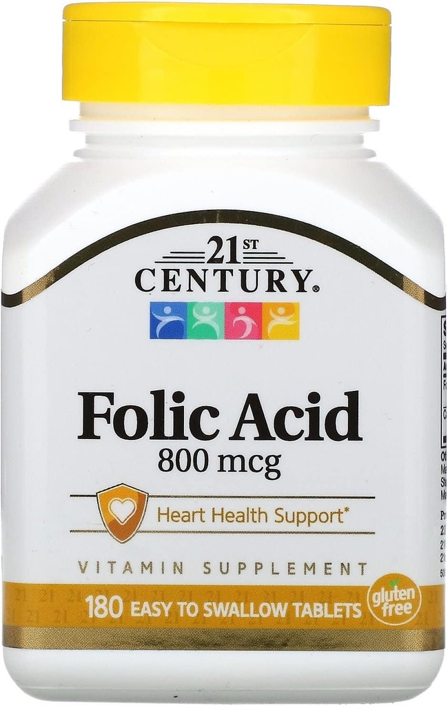 21e eeuw, Foliumzuur 800mcg 180 tabletten