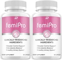 FemiPro Supplement - Probiotic Femi Pro Pillen, FemiPro 24-uurs ondersteuning Microbiotic Urinary Control Health, Femie Pro Reviews (2 Pack - 120 Capsules)