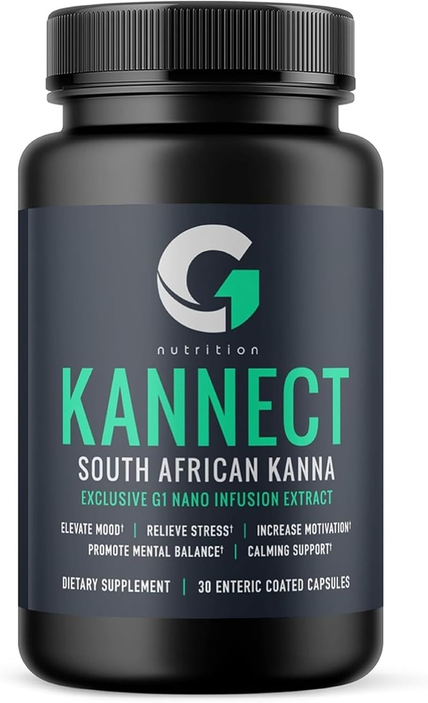 Kannect Sceletium Tortuosum Dieetsupplement - 100mg Nano Infusion Extract for a Natural Calm & Mood Boost - Verbetert de geestelijke en fysieke gezondheid - 30 porties