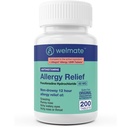 WELMATE - Allergie Relief - Fexofenadine HCl 60 mg - 12 uur Non-Drowsy Antihistamine - niezen - Runny Nose - Itchy Eyes, Nose & Throat - Allergie Relief Tablets - 200 Tel.