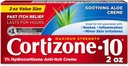 Cortizone 10 Maximale sterkte Anti-Itch Cream met verzachtende aloë, 1% Hydrocortison Creme, 2 oz. (Oude verpakking)