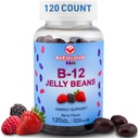 B12 Jelly Beans - Kauwbare vitamines Gummy's voor kinderen - Kinder vitamine supplementen - Vegan energie B12 Gummy supplement - 120 Berry Beans
