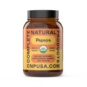 Produits naturels complets Enzymes Papaya organiques et Capsules enzymatiques Papaine - 500mg 100 pilules, Capsules de Super Fruits Digestives de Poudre Papaya biologique