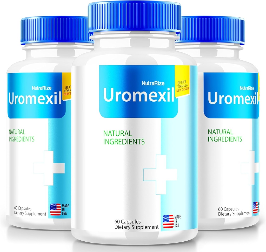 NutraRize (3 Pack) Uromexil Capsules, Premium Formule voor Prostate Heath Support, All-Natural Supplement voor controle en algemene gezondheid, Uromexil Forte Reviews (180 Capsules)