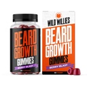 Wild Willies Baard Groei Gummies supplement voor mannen - met Biotin & 19 Vitaminen voor sterkere, dikker gezicht haar - 60 Gummies