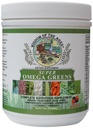 Super Omega Greens Complete Superfood Supplement met Groenen, Groenten, Vlas, Vezel, Antioxidanten, Enzymen, Probiotica, Vitamine C en Omega 3-7,9oz Poeder